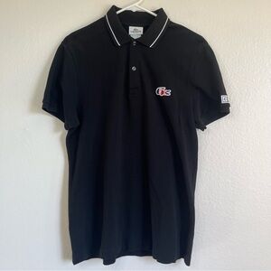 Lacoste Men’s Polo Shirt Black, Size 4 (Medium)
